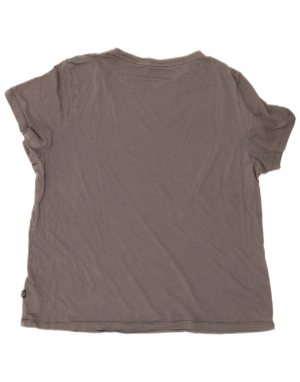 Puma Dame T-Shirt Top UK 18 XL Grå Bomuld