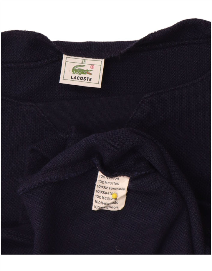 Lacoste T-shirt top til kvinder Størrelse 39 Medium Marineblå Colourblock Bomuld