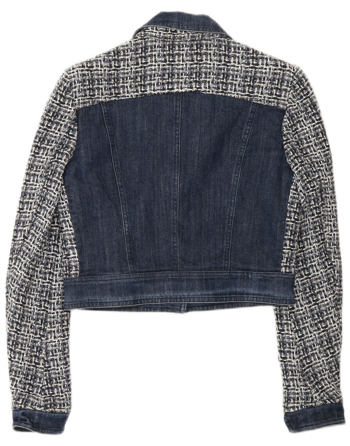 Guess By Marciano Kvinder abstrakt mønster bomberjakke IT 42 Medium Blue