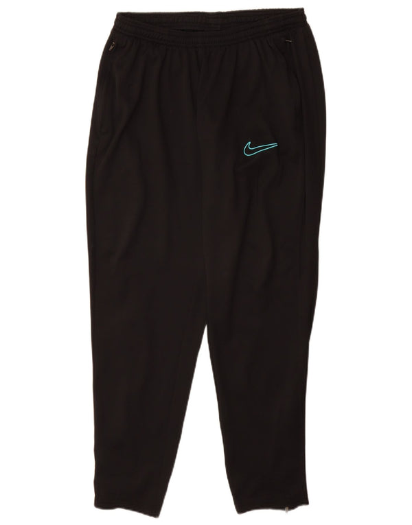 NIKE Dri Fit træningsdragtsbukser til kvinder UK 14 Stor sort polyester