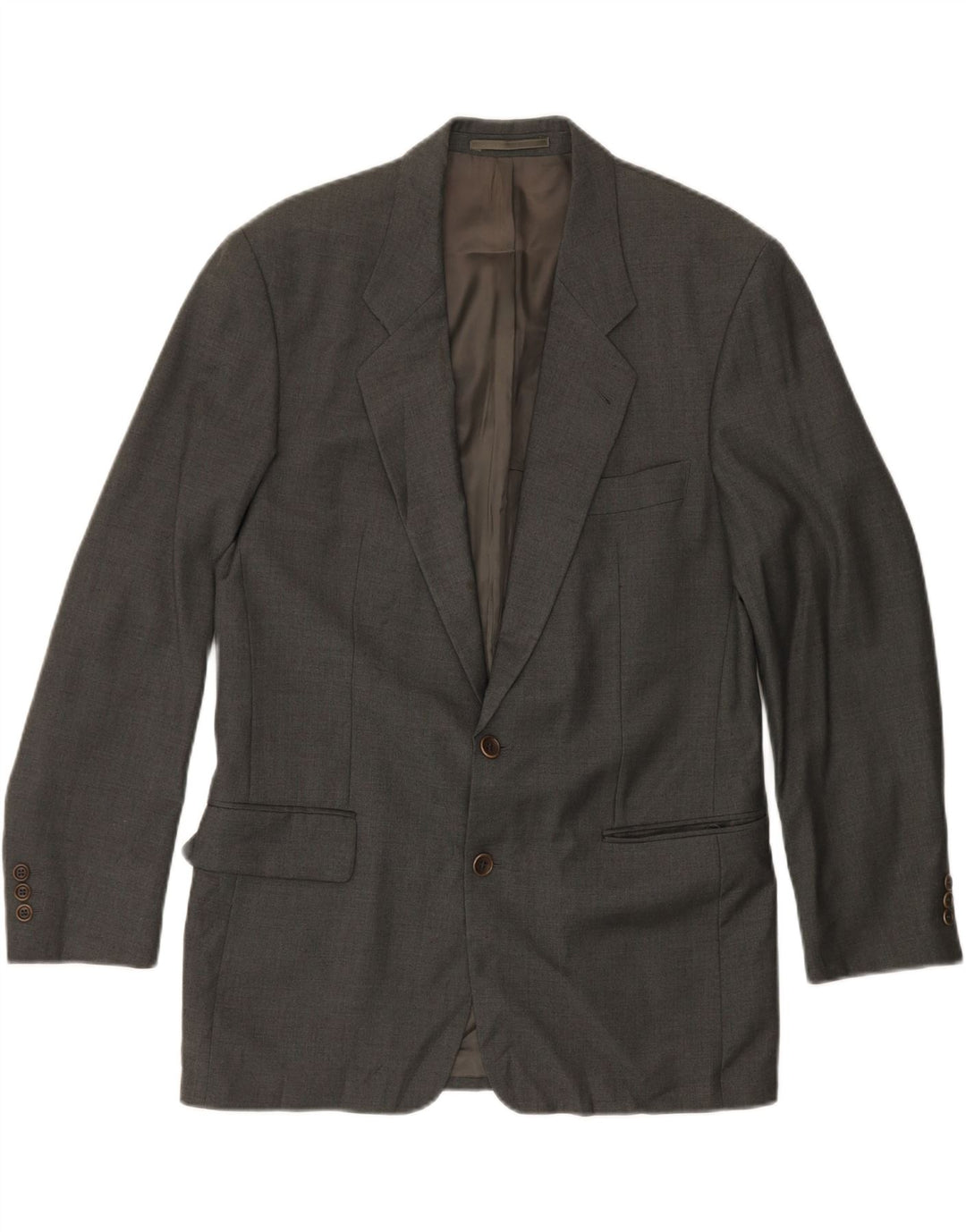 HUGO BOSS Mens 2 Button Blazer Jacket IT 48 Medium Grey Virgin Wool Vintage Hugo Boss and Second-Hand Hugo Boss from Messina Hembry 