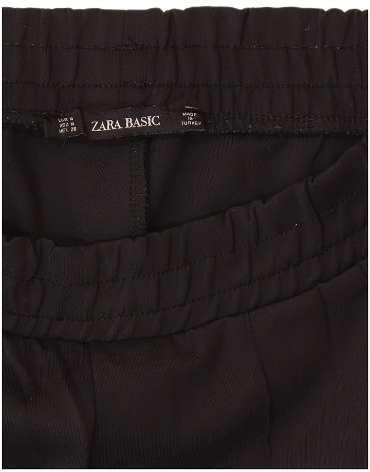 Zara Træningsdragtsbukser til kvinder UK 12 Medium Sort Colourblock Polyamid