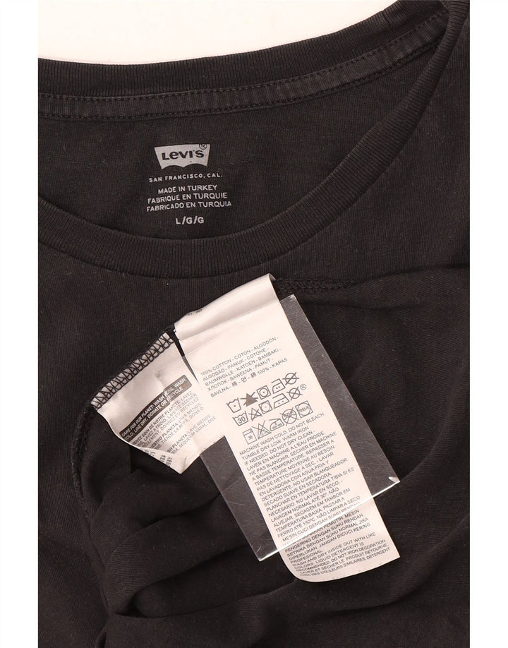 Levi's Herre T-Shirt Top Stor Sort Blomster