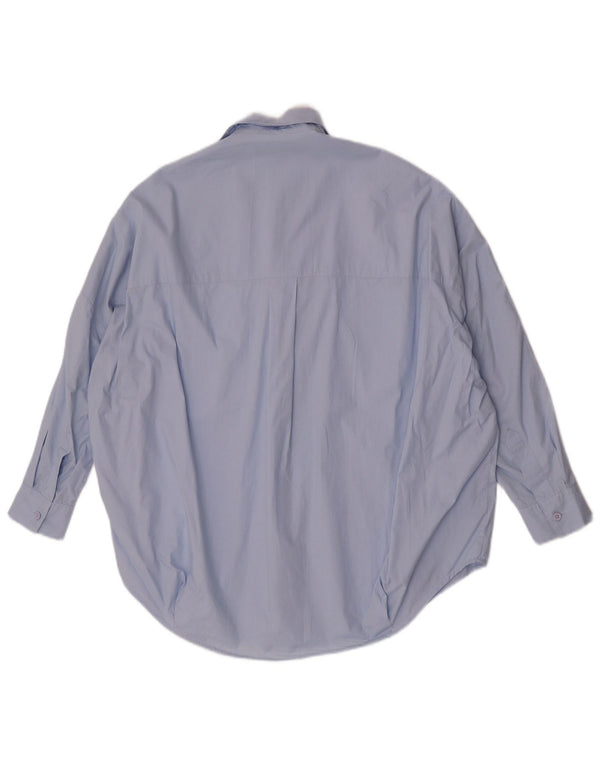French Connection Dame 3/4-ærmet Pullover Shirt UK 10 Small Blue