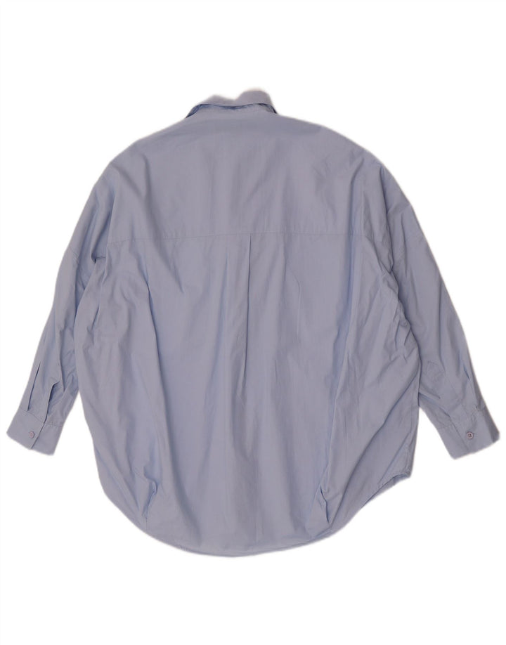 French Connection Dame 3/4-ærmet Pullover Shirt UK 10 Small Blue