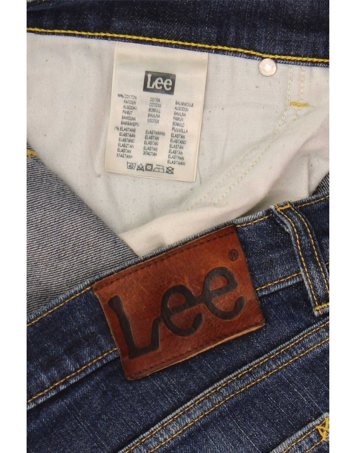 Lee Herre Luke Slim Jeans W34 L30 Marineblå Bomuld