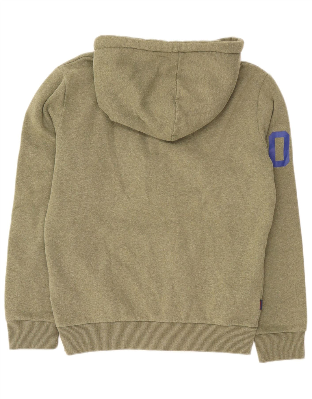 Superdry hættetrøje til kvinder med grafisk lynlås UK 14 Medium Green