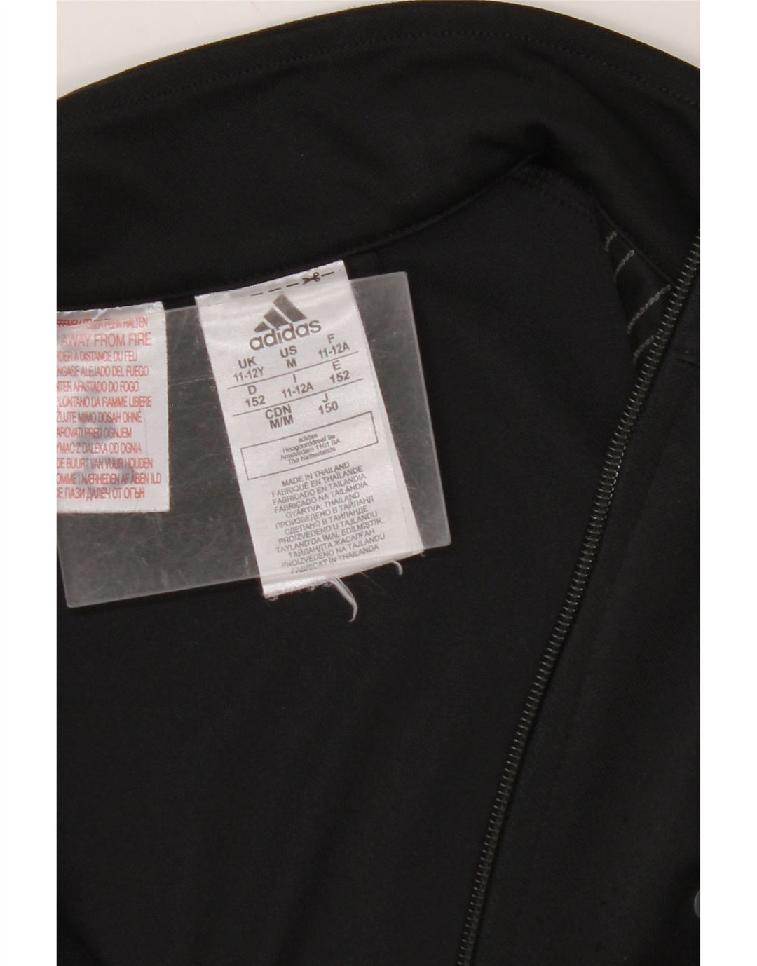 ADIDAS Aeroready træningsdragt topjakke til drenge 11-12 år sort polyester