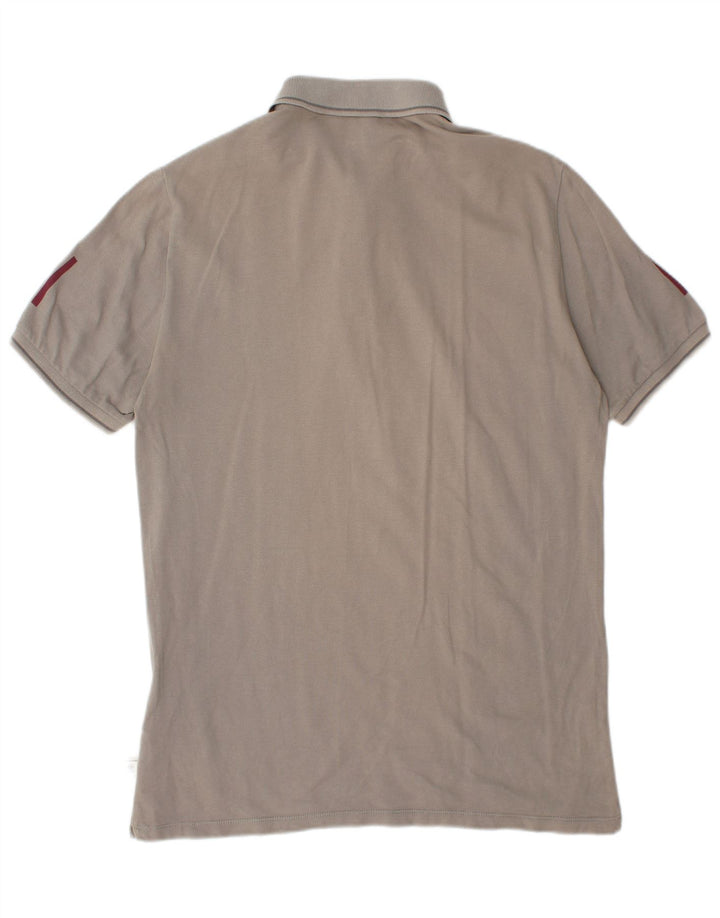 CERRUTI 1881 Herre grafisk poloshirt Stor grå bomuld