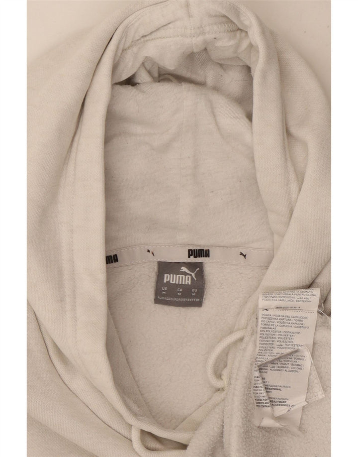 Puma hættetrøje til kvinder UK 12 Medium White Polyester