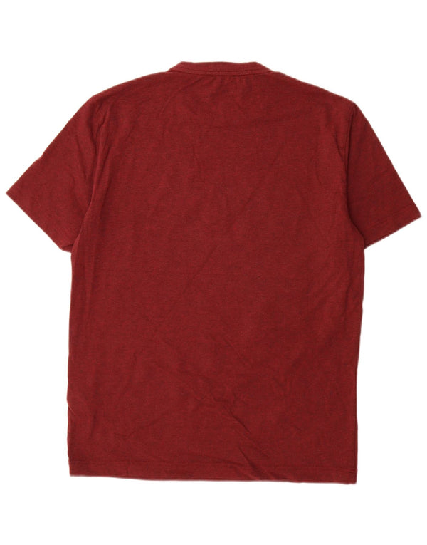Emporio Armani Herre grafisk T-shirt Top Medium Bourgogne bomuld