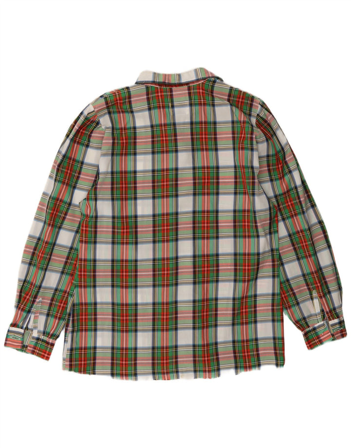 Benetton Dameskjorte IT 46 Stor Flerfarvet Plaid Polyethylen