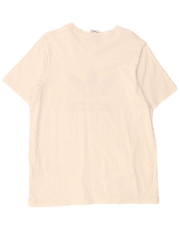 Adidas Grafisk T-shirt til mænd, mellem hvid