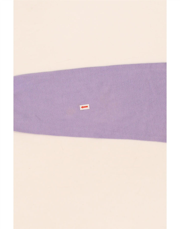 TOMMY HILFIGER Mens V-Neck Jumper Sweater Medium Purple Cotton Vintage Tommy Hilfiger and Second-Hand Tommy Hilfiger from Messina Hembry 