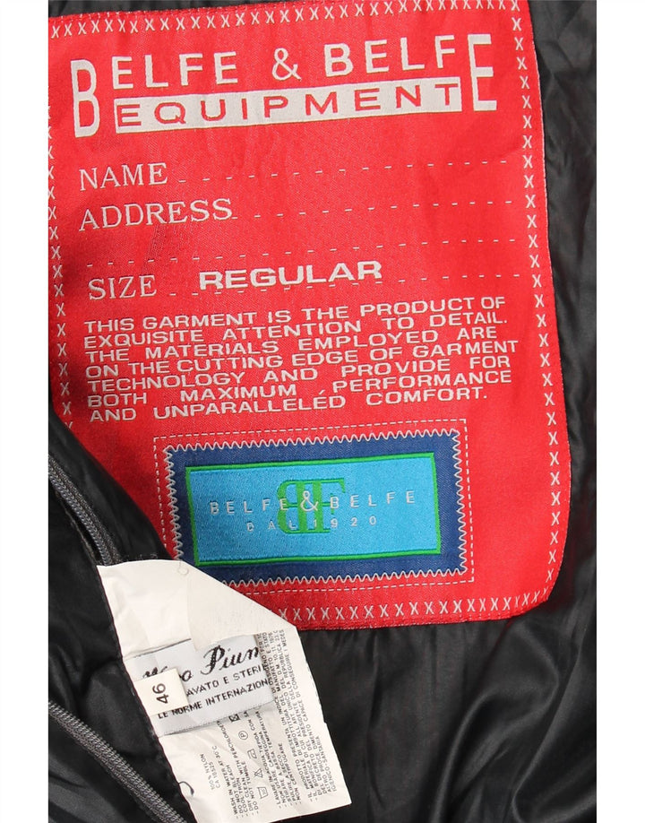 Belfe & Belfe Herre Regular Fit polstret jakke IT 46 Lille sort nylon