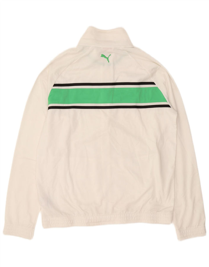 Puma Træningsdragt til mænd Topjakke Stor hvid Colourblock Polyester Sports