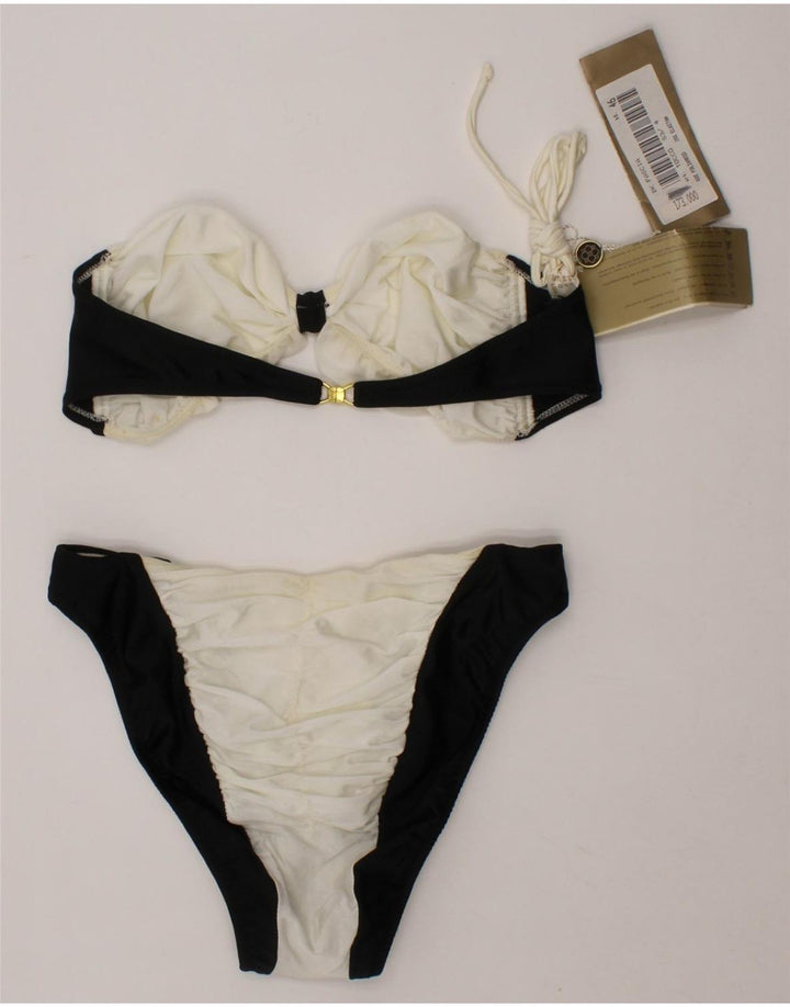 SABBIA Womens Swimwear IT 44 Medium White Colourblock Polyamide Beach Vintage Sabbia and Second-Hand Sabbia from Messina Hembry 