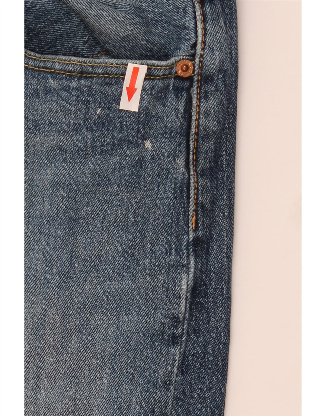 Levi's Herre 501 Straight Jeans W32 L30 Blå Bomuld