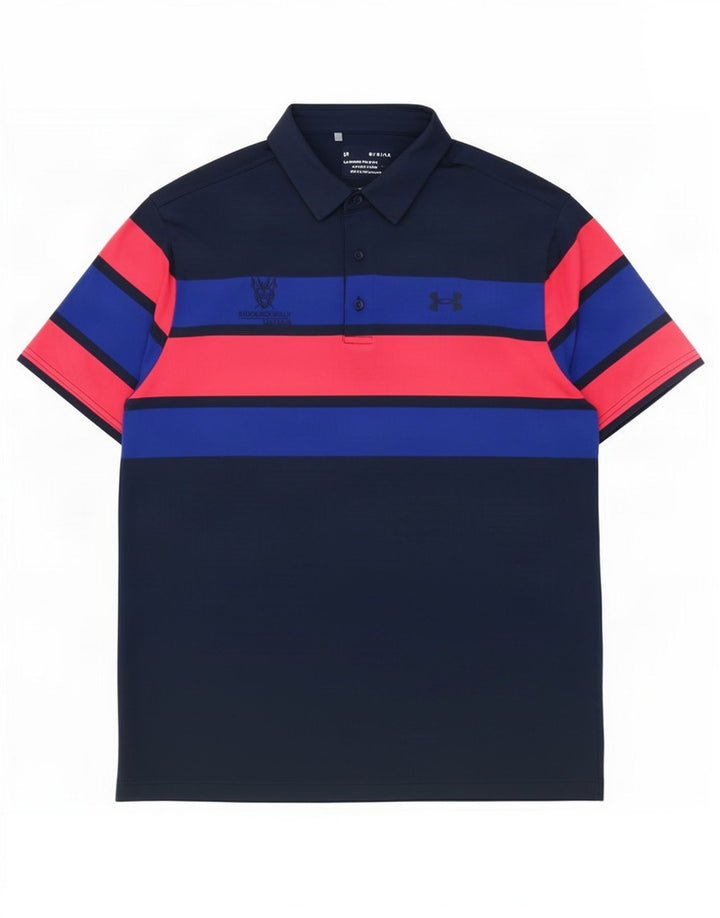 Under Armour Herre Polo Shirt Large Navy Blue Colourblock