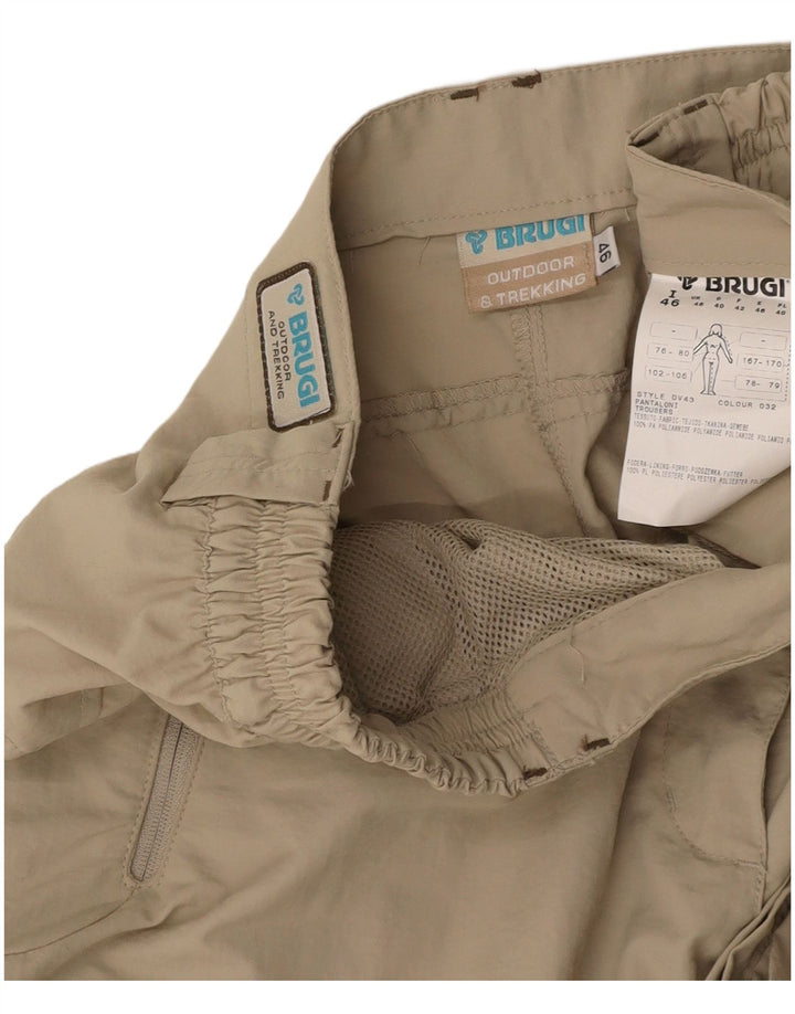 BRUGI Dame Cargo Shorts IT 46 Large W34 Beige Polyamid
