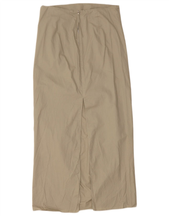 Zara Dame Maxi Nederdel Medium W28 Grøn Bomuld