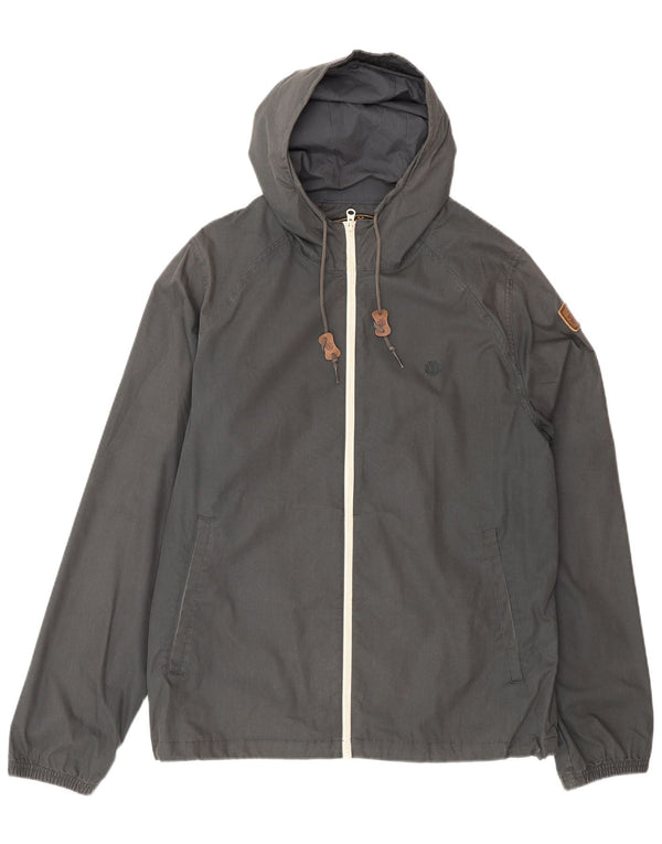 Element Herre Hooded Bomber Jacket UK 40 Large Grå Polyester