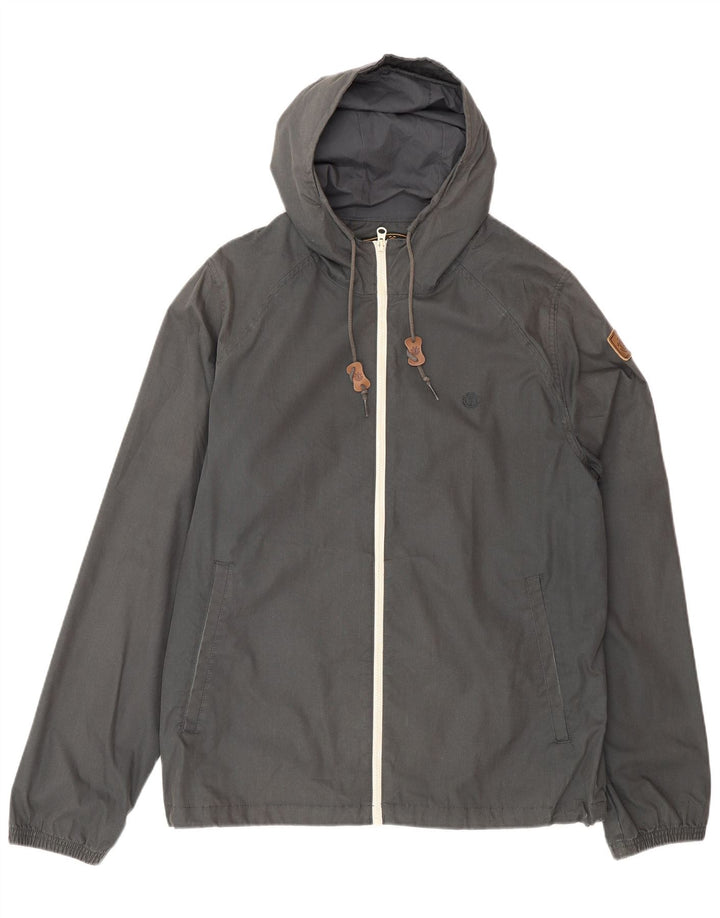 Element Herre Hooded Bomber Jacket UK 40 Large Grå Polyester