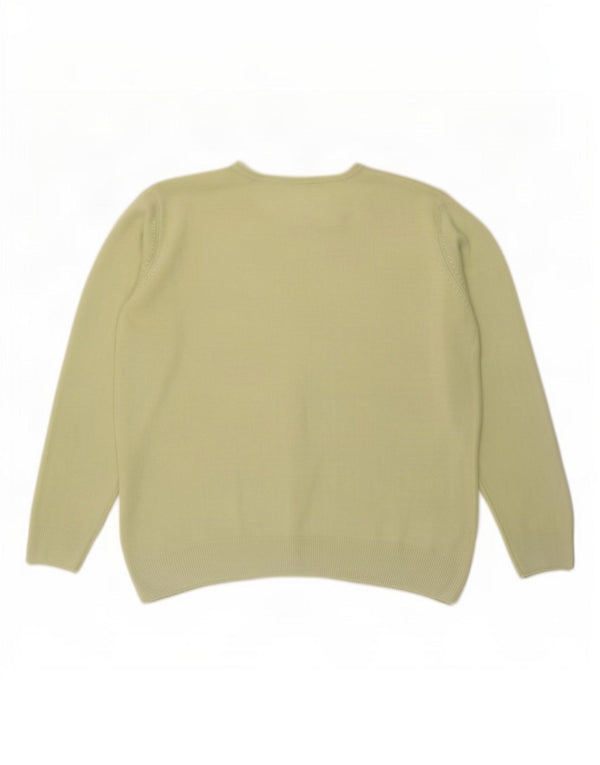 Marks & Spencer Womens Cardigan Sweater UK 16 Large Green Acrylic