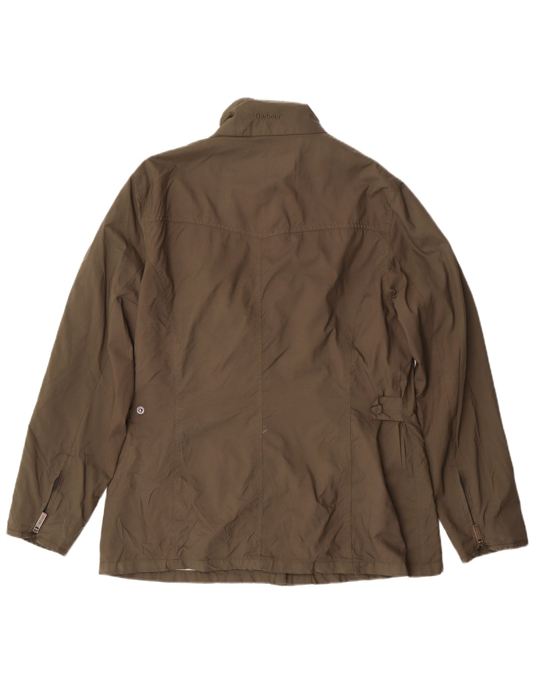 Barbour Womens Utility Jacket UK 14 Large Khaki Polyamid