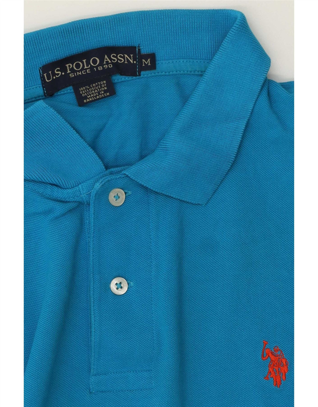 U.S. Polo Assn. Herre poloshirt Medium blå bomuld