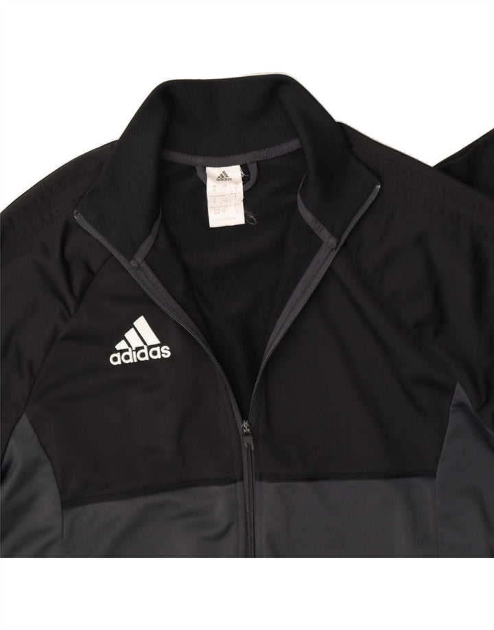 ADIDAS Træningsdragt til mænd Topjakke Medium Sort Colourblock Polyester