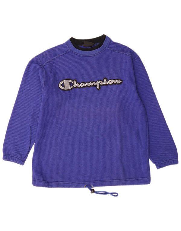 Champion Boys Grafisk Sweatshirt Jumper 11-12 år Blå Bomuld