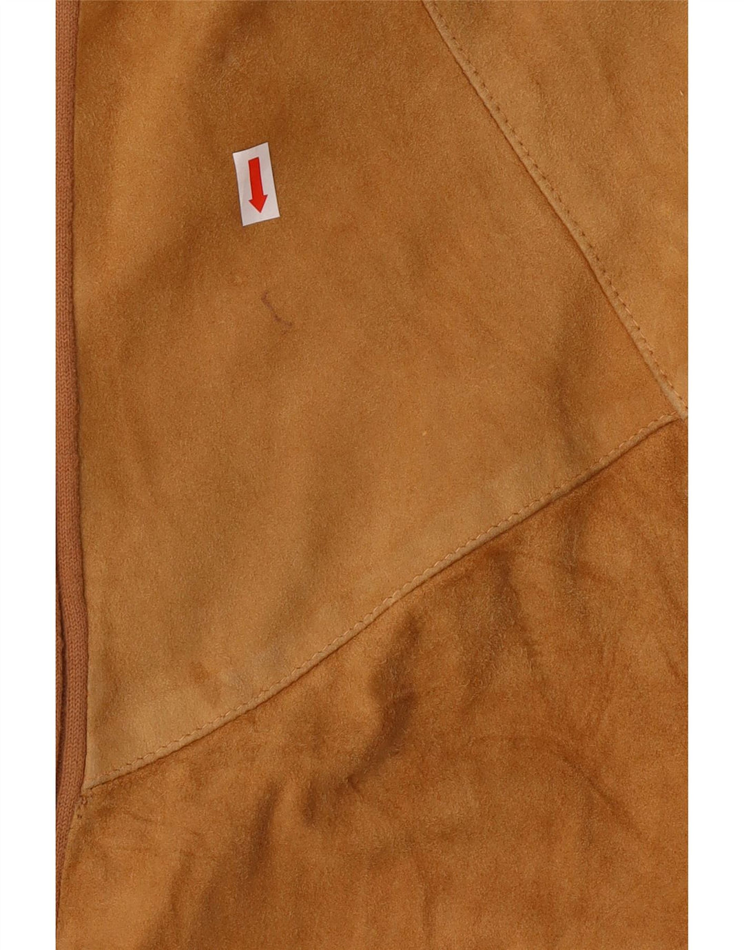 Vintage herre ruskind bomberjakke UK 42 XL brunt læder