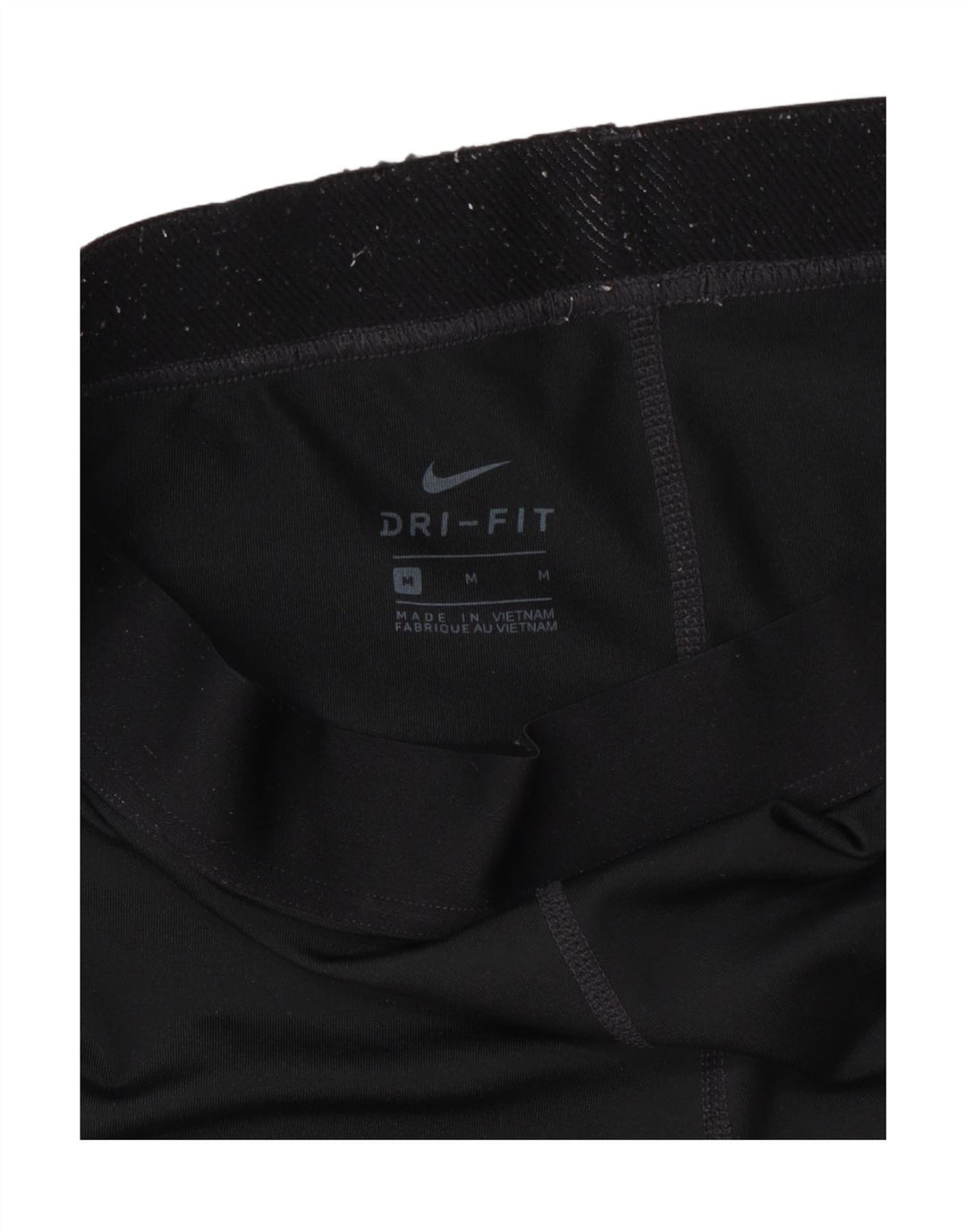 Nike Dame Dri Fit Grafiske Capri Leggings UK 12 Medium Sort
