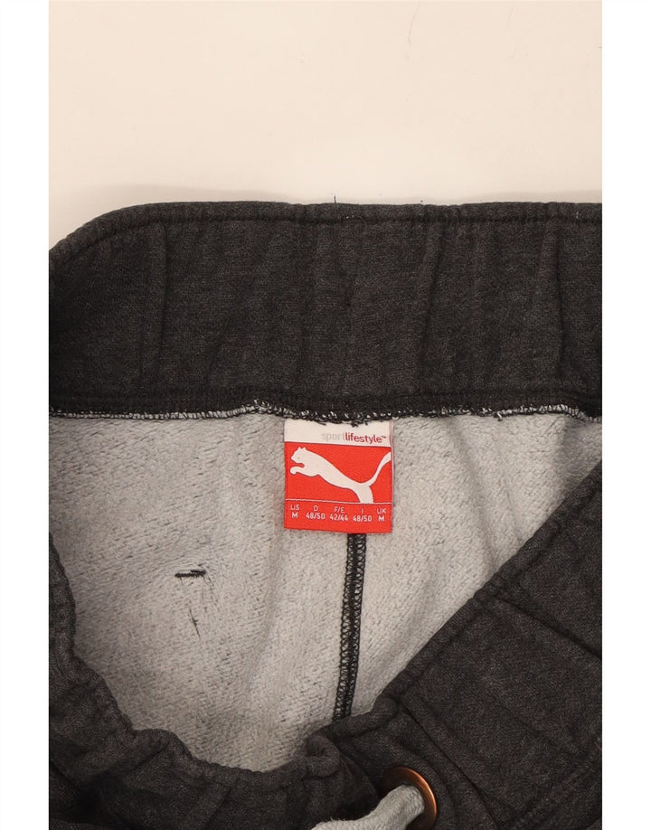 PUMA Mens Graphic Tracksuit Trousers Joggers Medium  Grey Vintage Puma and Second-Hand Puma from Messina Hembry 