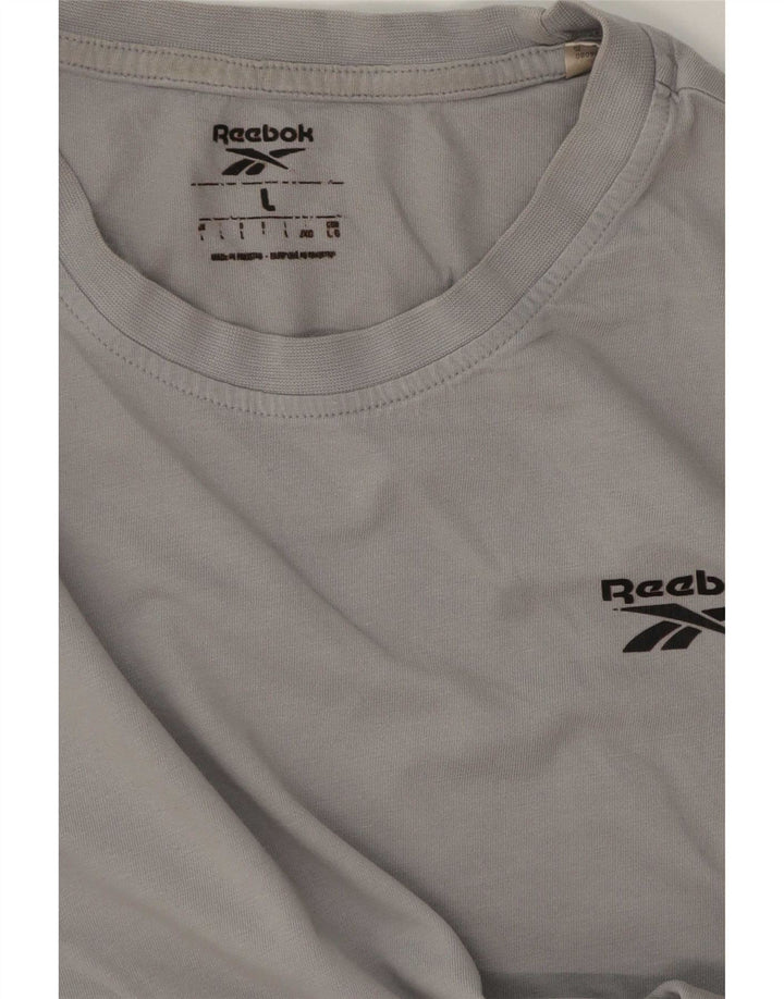 Reebok Herre T-Shirt Top Stor Grå
