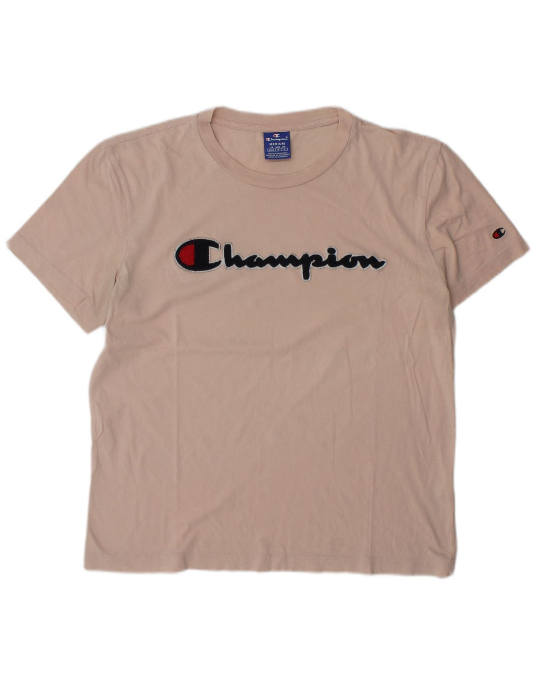 Champion Herre grafisk T-shirt Top Medium Pink Bomuld
