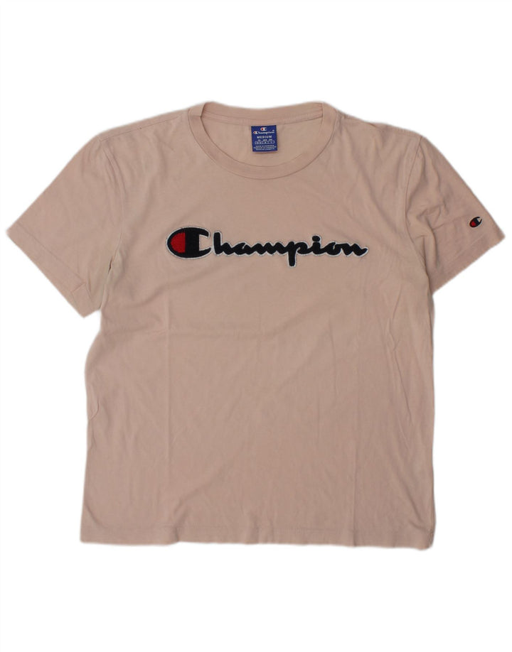 Champion Herre grafisk T-shirt Top Medium Pink Bomuld