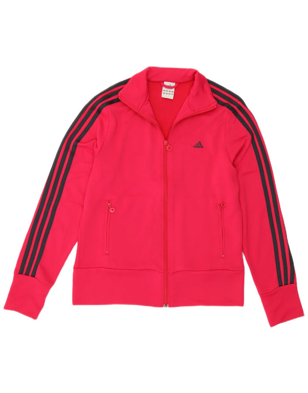 Adidas træningsdragt topjakke til kvinder UK 16 Large Pink Polyester