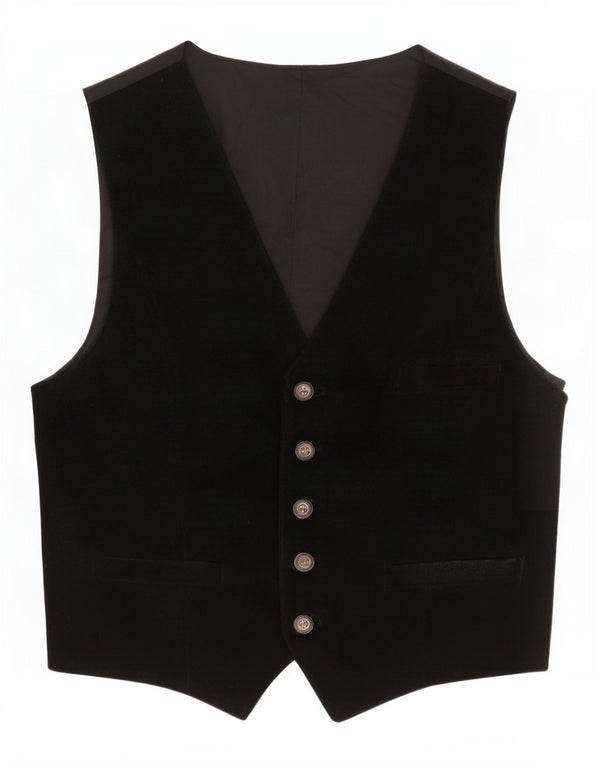 C&A Herre ruskindsvest XL sort læder