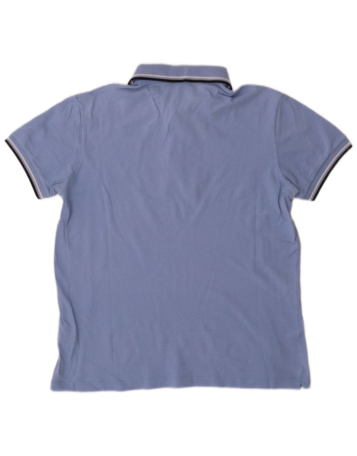 Fred Perry Herre lys og stræk poloshirt, stor blå