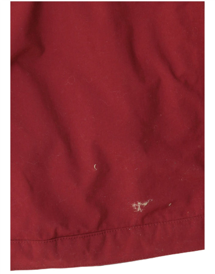 Helly Hansen Dame Hooded Windbreaker Jacket UK 24 4XL Burgundy