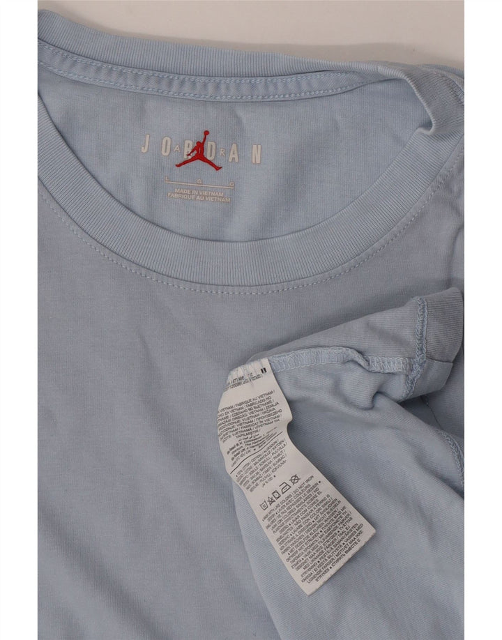 Jordan Herre T-Shirt Top Stor Blå Bomuld