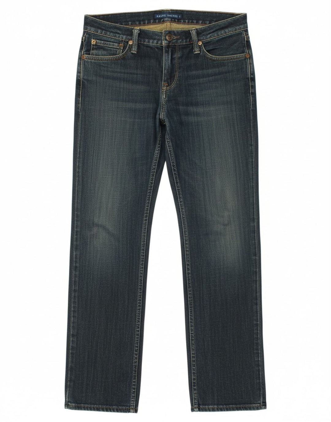 RALPH LAUREN Womens Straight Jeans  W28 L30 Blue Cotton