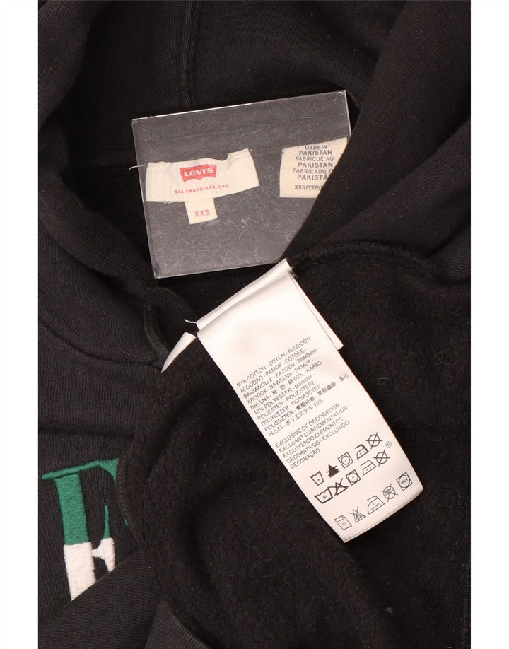 Levi's Herre Regular Fit Hoodie Jumper 2XS Sort Bomuld