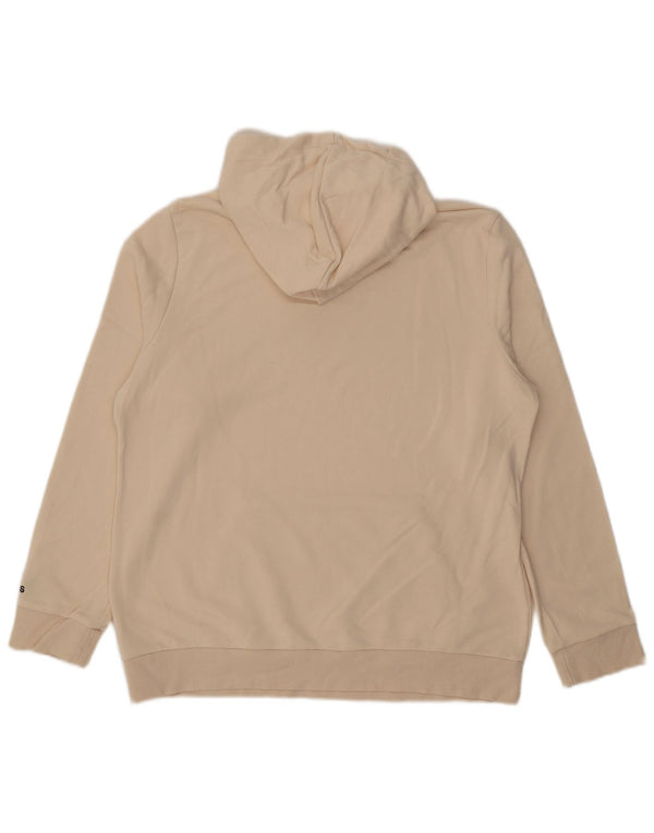 Adidas grafisk hættetrøje til kvinder UK 20/22 XL Off White Bomuld