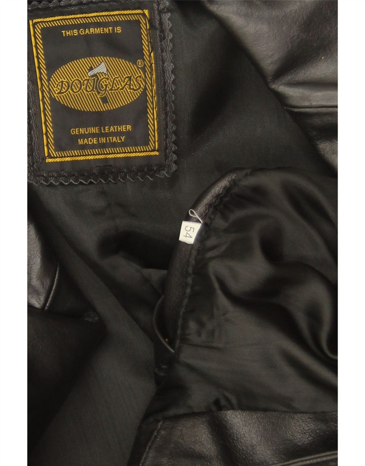 Douglas Herre Læderfrakke UK 38 Medium Sort Læder
