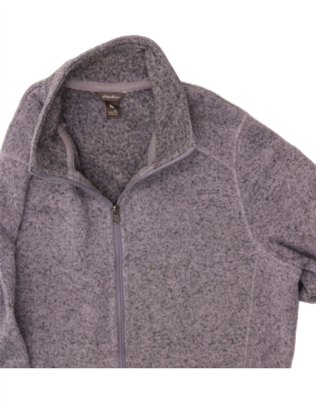 EDDIE BAUER Womens Tracksuit Top Jacket UK 18 XL Grey Flecked Polyester Vintage Eddie Bauer and Second-Hand Eddie Bauer from Messina Hembry 