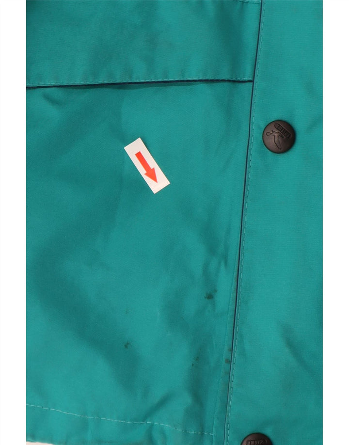 SALEWA Herre Windbreaker Jacket UK 40 Large Blue Colourblock Polyamid