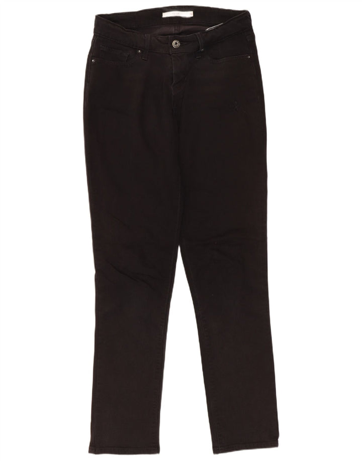 Levi's Dame 712 Slim Jeans W26 L30 Sort Bomuld